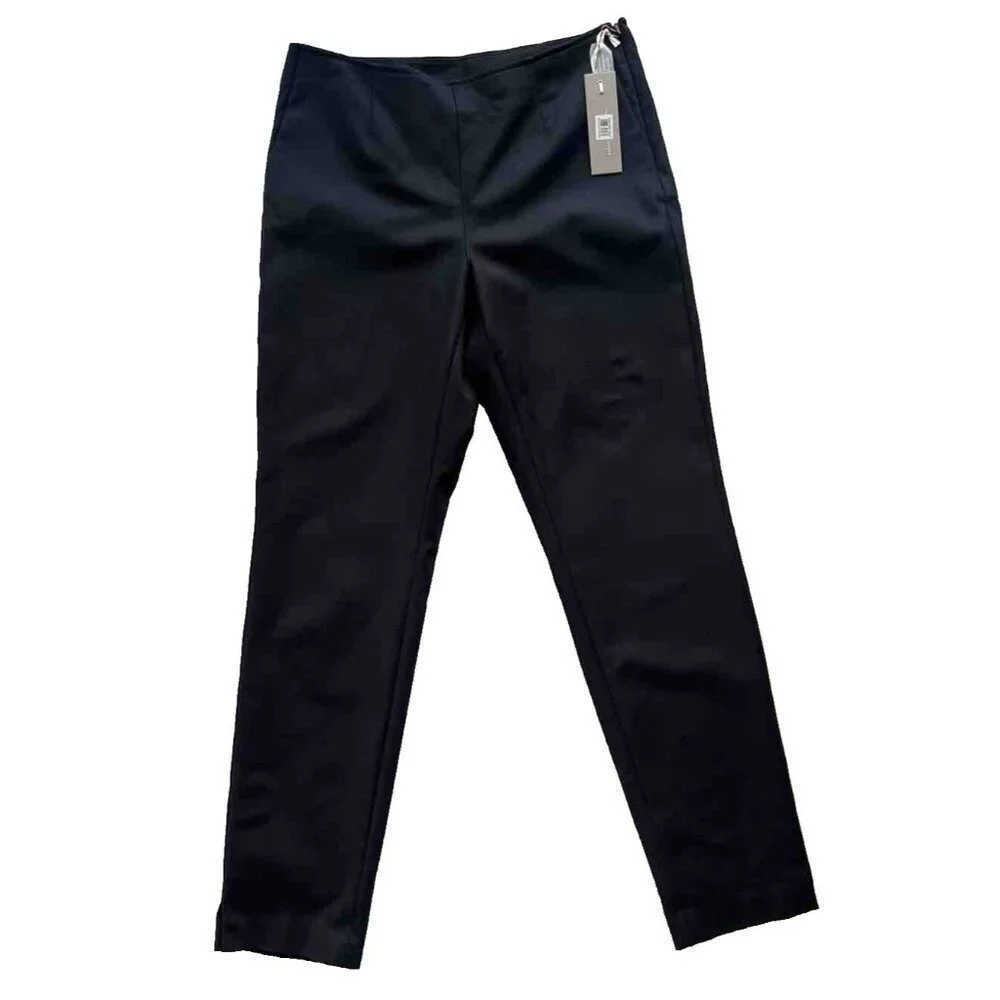 Emerson Rose Women's Black Knit Twill Woven Ankle Slim Pants Trousers Size 4 - Picture 13 of 14